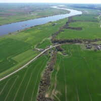 Widok na kompleks w Ciepłem z lotu ptaka. Fot. S. Wadyl / Bird's-eye view of the complex in Ciepłe. Photo S. Wadyl